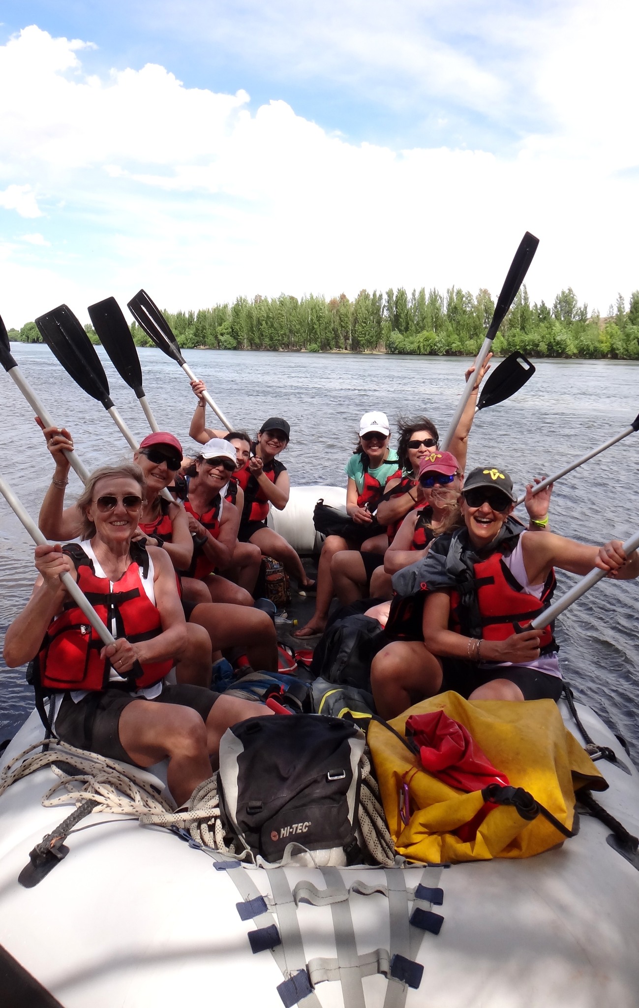 Grupo disfrutando aventura